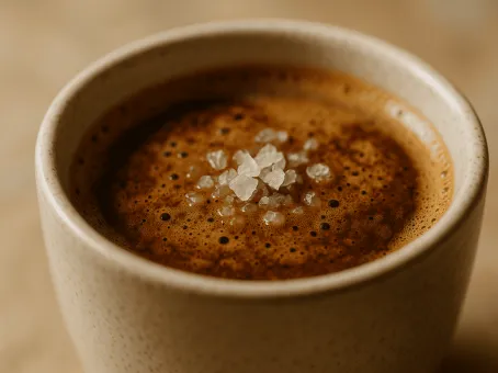 Зачем в кофе нужно добавлять щепотку соли