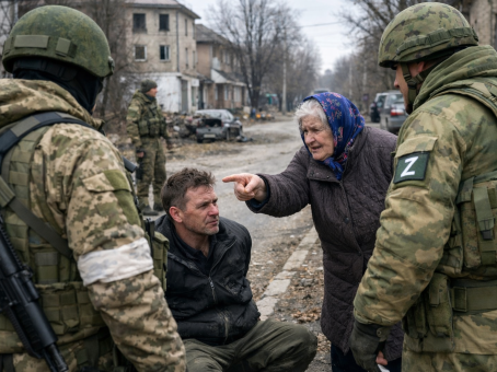 Лишь 2 фразы прокричала украинская бабушка, встретив армию РФ