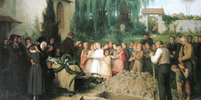 С чем связан обычай бросать горсть земли в могилу