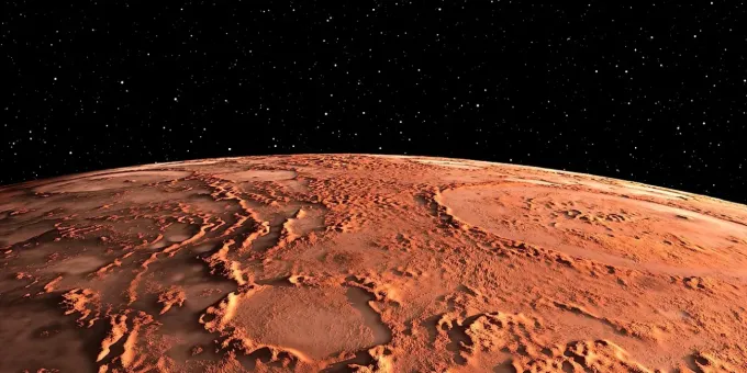 NASA ужаснул огромный крест на Марсе