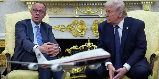 Что показало всему миру поведение Мерца на встрече с Трампом