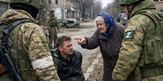 Лишь 2 фразы прокричала украинская бабушка, встретив армию РФ