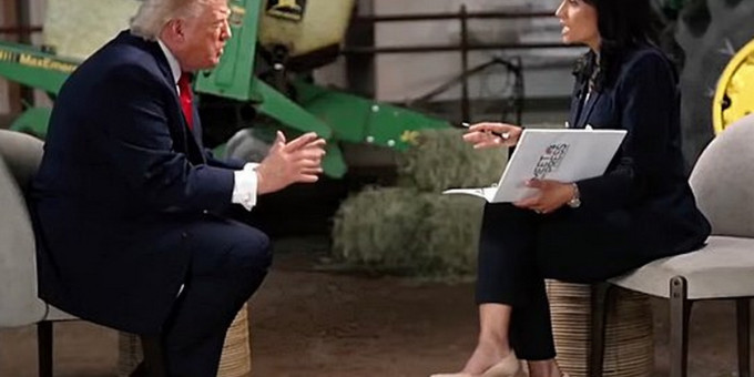 Трамп на глазах зрителей оскорбил журналистку и сбежал с эфира