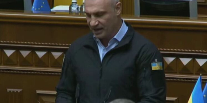Во время выступления Кличко в Раде случился конфуз